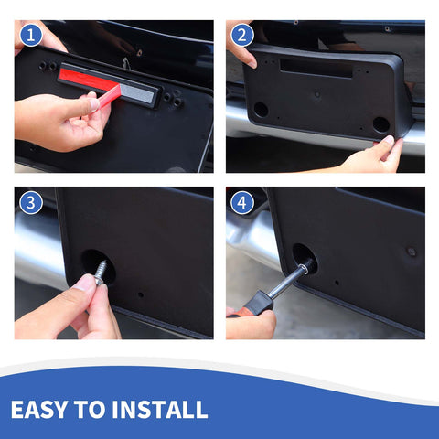 For 2022+ Chevy Silverado ZR2 Front Bumper License Plate Frame Bracket Holder