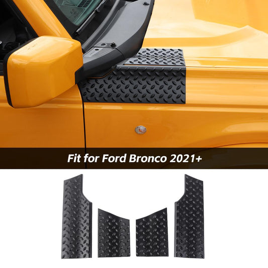 Engine Hood Wrap Angle Corner Protector Cover For Ford Bronco 2021+ Accessories | CheroCar