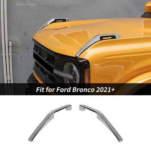 Front Engine Hood Hinge Cover Trim For Ford Bronco 2021+ Accessories｜CheroCar