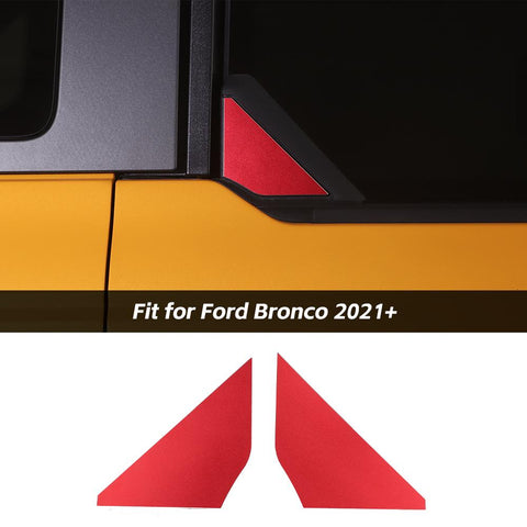 Rear Car Window Triangle Decor Cover Trim Panel For Ford Bronco 2021+ Accessories | CheroCar