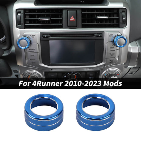 For 2010-2023 4Runner Center Console Audio Switch Button Knob Ring Cover Trim