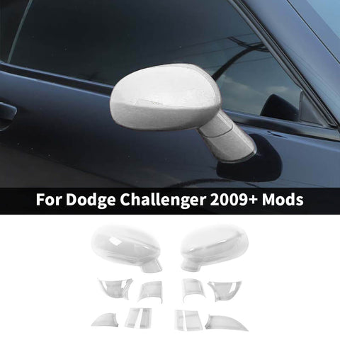 For 2009+ Dodge Challenger Side Rearview Mirror Trim Cover