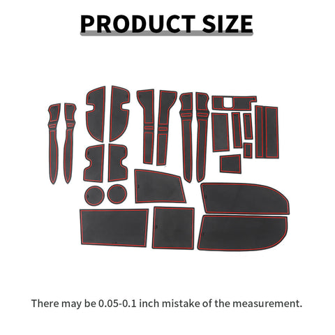 For 2010-2023 4Runner Interior Door Mat Gate Slot Pad Cup Mat Hold Cover