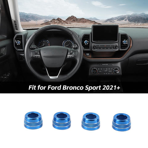 Air Conditioner Vent Outlet Knob Adjust Ring Trim For Ford Bronco Sport 2021+ Accessories | CheroCar