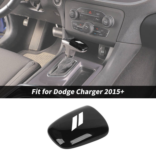 For 2015+ Dodge Charger/Challenger/2018+ Durango Inner Gear Shift Knob Cover Trim Black