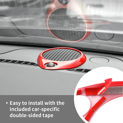 For 2011-2020 Dodge Durango Center Console Speaker Horn Cover Trim Ring