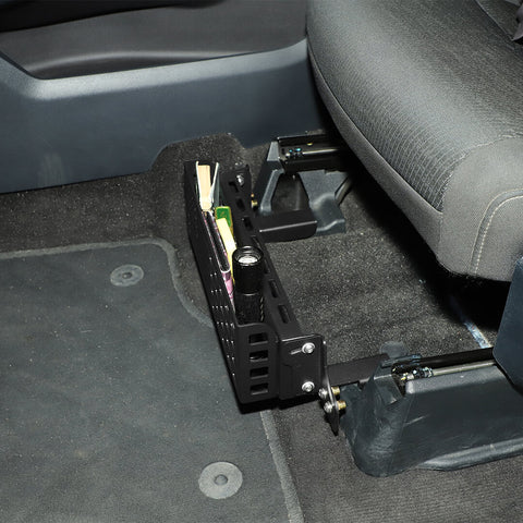 For Ford 2015+ F150 & 2017+ F250/F350/F450 Front Under Seat Storage Box Tray Organizer