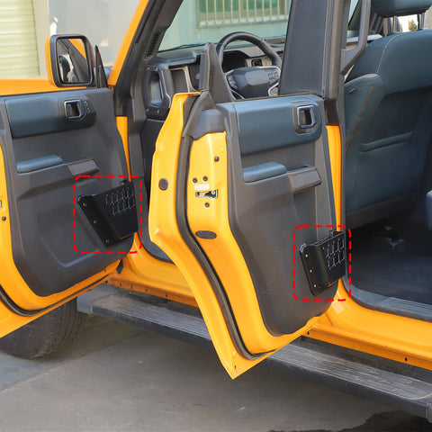 For 2021+ Ford Bronco Interior Front & Rear Door Mesh Storage Box