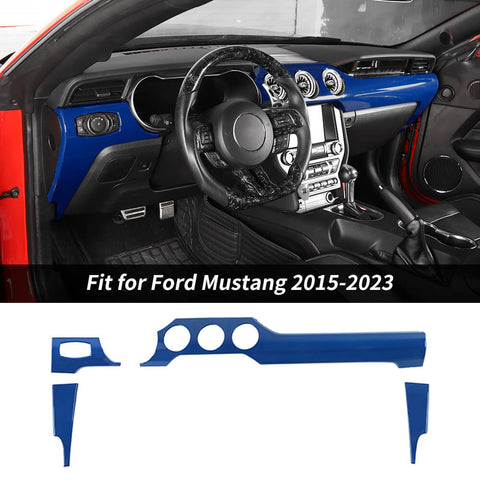 For 2015-2023 Ford Mustang Center Console Panel Cover Trim