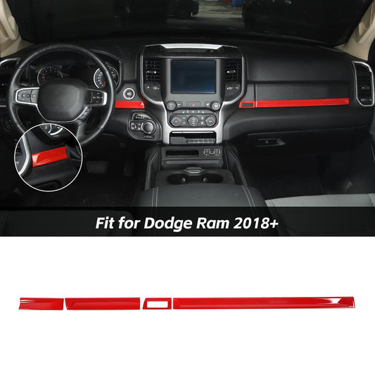 Center Console Trim Decor Panel Strip For Dodge Ram 2018+ Accessories | CheroCar