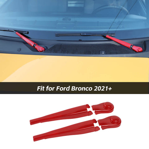 Front Windshield Rain Wiper Blade Cover Trim For Ford Bronco 2021+ Accessories | CheroCar