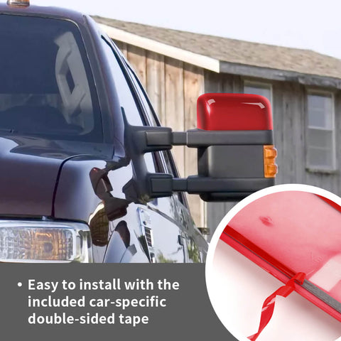 For 2008-2016 Ford F250/F350/F450/F550 Exterior Side Rear View Mirror Cover Trim Shell