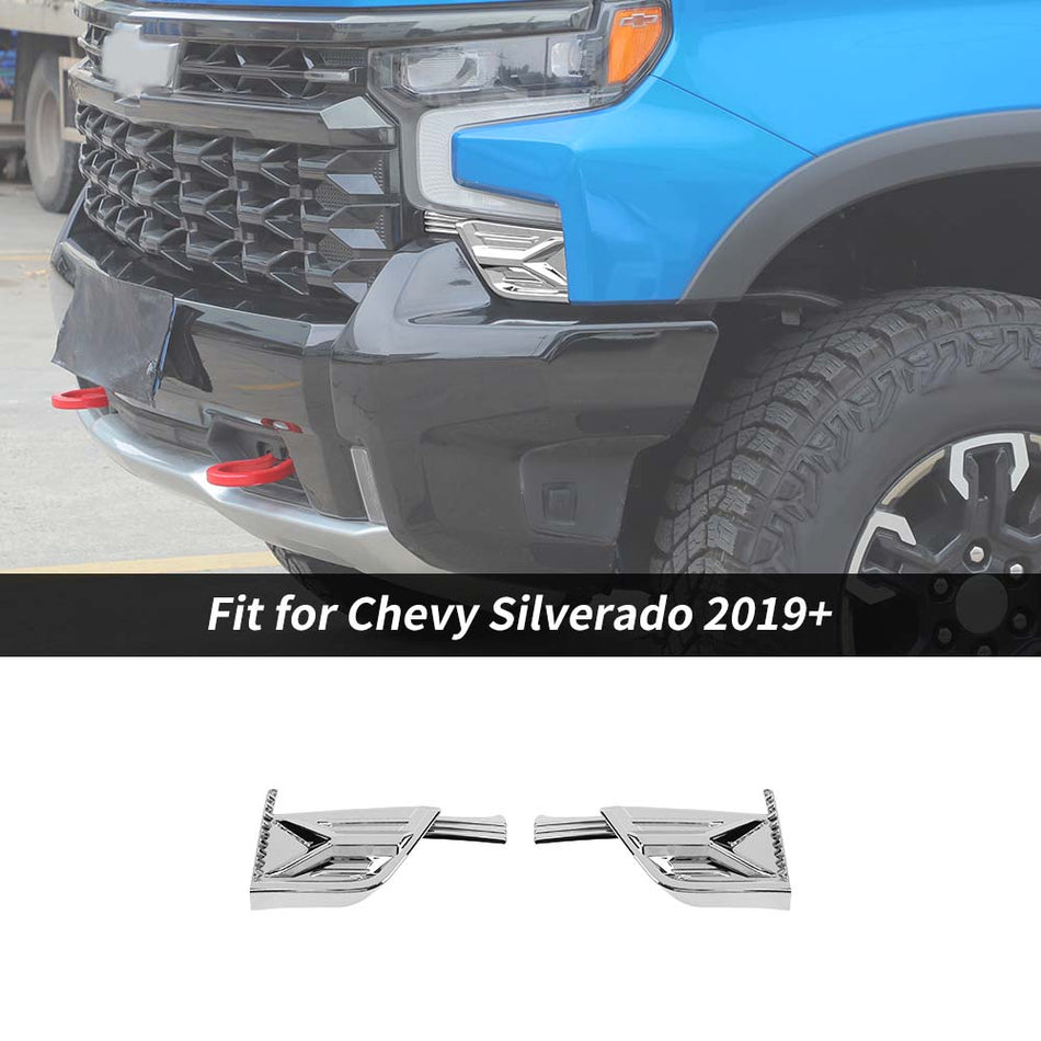 For 2019+ Chevy Silverado Front Bumper Corner Side Cover Trim