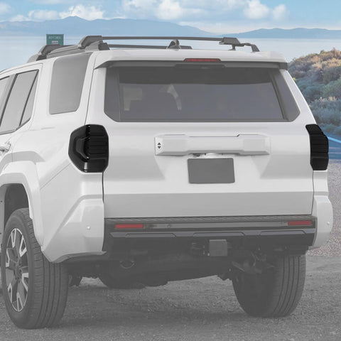 For 2024+ 4Runner Smoked Black Rear Taillight Lamp Cover Guard Trim