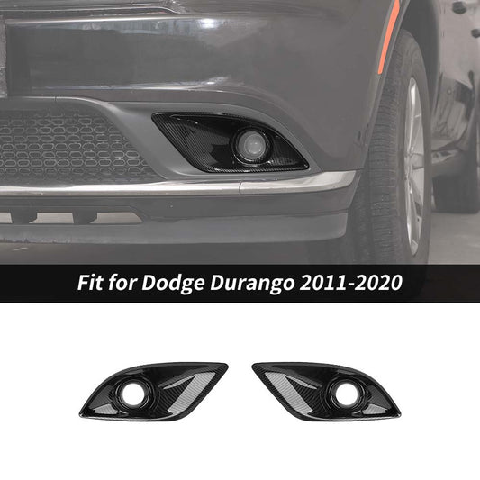 Front Fog Light Cover Fog Lamp Decoration Trim For Dodge Durango 2011-2020 Accessories | CheroCar