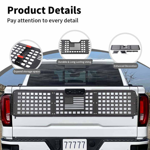 For 2019+ GMC Sierra 1500 GMC Sierra Tailgate Extension Panel, Black