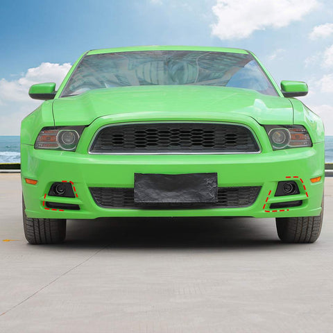 For Ford Mustang 2010-2014 Mustang Front Fog Iight Trim Black