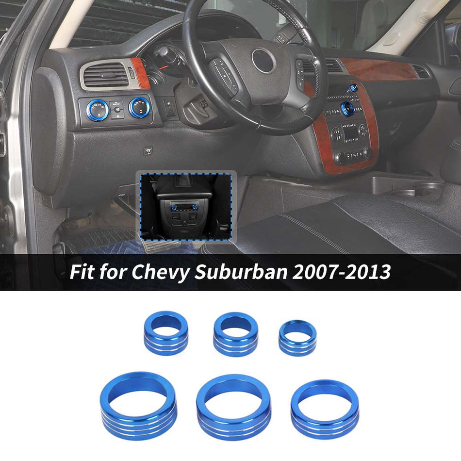 For 2007-2013 Chevy Silverado/ Suburban/ Avalanche/ Tahoe & GMC YUKON Console Switch Adjust Knob Trim Ring