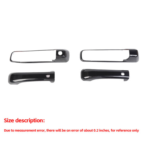 4PCS Exterior Door Handle Shell Trim Cover For Dodge RAM 1500 2009-2018 Accessories 2Dr | CheroCar