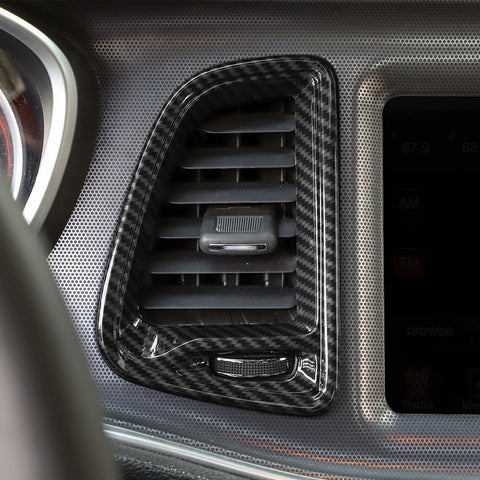 For 2015+ Dodge Challenger Dashboard Center Air Vent Outlet Cover Trim
