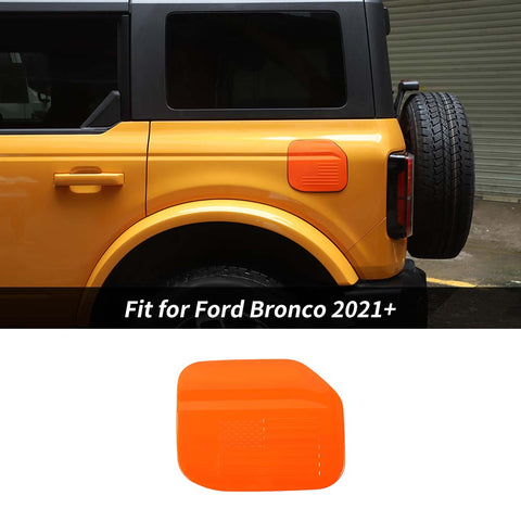 Exterior Door Filler Fuel Gas Cap Cover Trim For Ford Bronco 2021+ US Flag Accessories | CheroCar