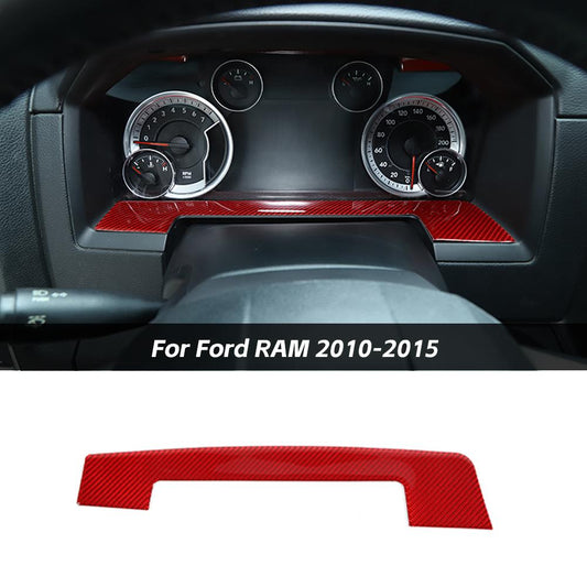 Dashboard Frame Cover Trim Decor Stickers For Dodge RAM 2010-2015 Carbon Fiber Accessories | CheroCar