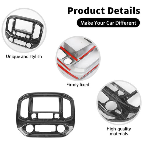 For 2014-2022 Chevy Colorado/GMC Canyon Center Console Navigation Air Vent Panel Cover Trim B Style