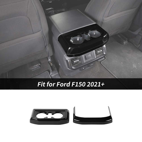 Interior Rear Cup Holder Panel Trim Cover For Ford F150 2021+ Accessories | CheroCar