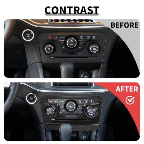 For 2011-2014 Dodge Charger Air Conditioner Control Panel Knob Cover Trim
