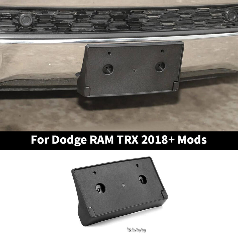 For 2018+ Dodge RAM TRX Front License Plate Holder Mount Bracket