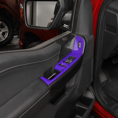 For 2021+ Ford F150 31 x Inner Center Console & Car Door Cover Trim Kit 4 Door Purple