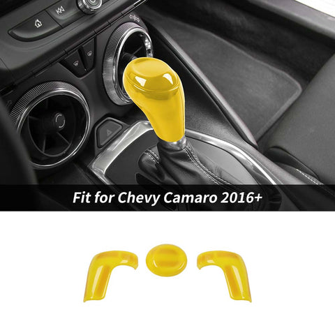 Gear Shift Knob Cover Trim Decoration For Chevy Camaro 2016+ Accessories | CheroCar