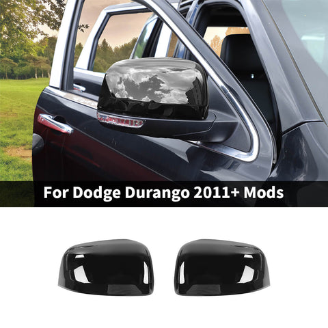 For 2011+ Dodge Durango Side Door Rearview Mirror Cover Trim Shell