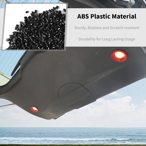 For 2011+ Dodge Durango Car Rear Tailgate Light Lamp Ring Cover Trim