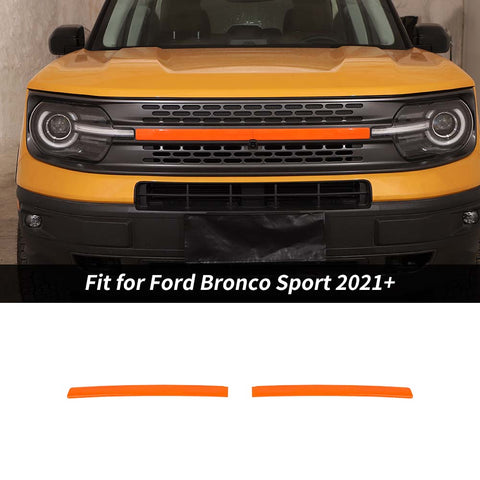 Front Grille Grill Inserts Cover Trim Strips For Ford Bronco Sport 2021+ Accessories | CheroCar