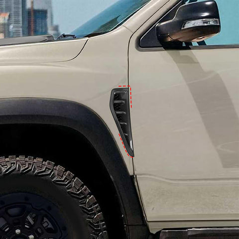 For 2018+ Dodge RAM Side Fender Vent Intak Cover Trim