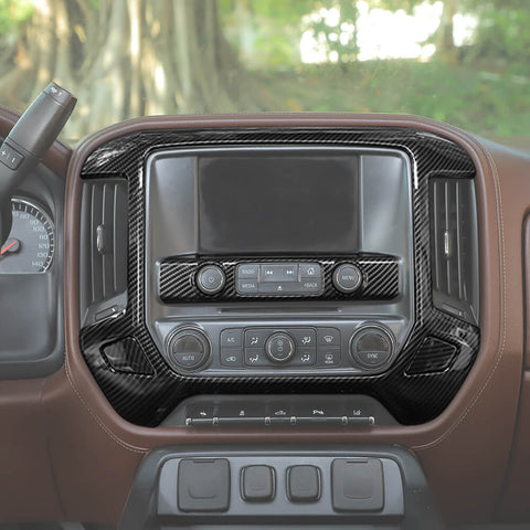For 2014-2017 Chevy Silverado/GMC Sierra Console Dash Display Meter Cover Trim Kit