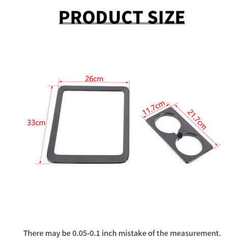 For 2007-2013 Chevy Avalanche/Tahoe/Suburban/GMC-YUKON/SIERRA Center Console Front Water Cup Holder Frame Decor Cover Trim Bezel