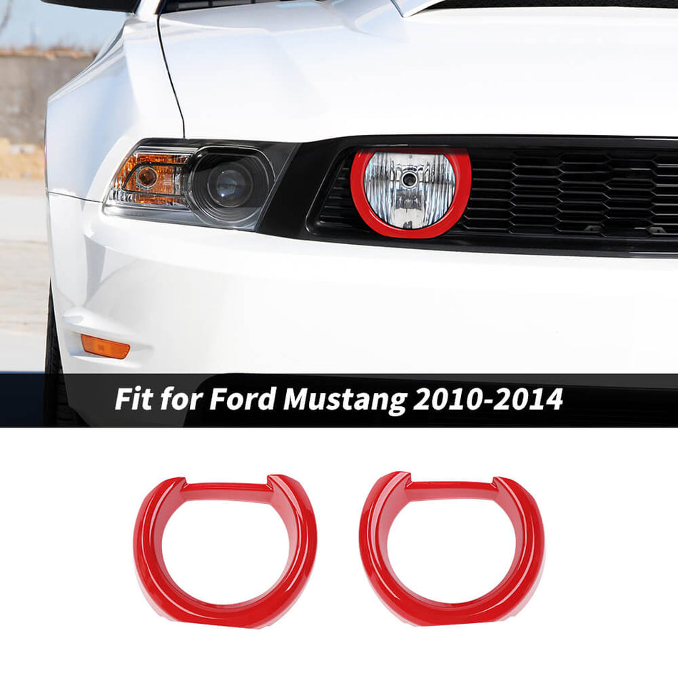 For 2010-2014 Ford Mustang Front Bumper Grille Light Trim Cover Decoration