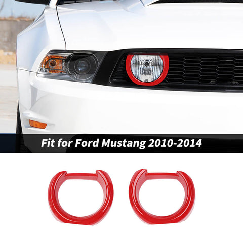 For 2010-2014 Ford Mustang Front Bumper Grille Light Trim Cover Decoration