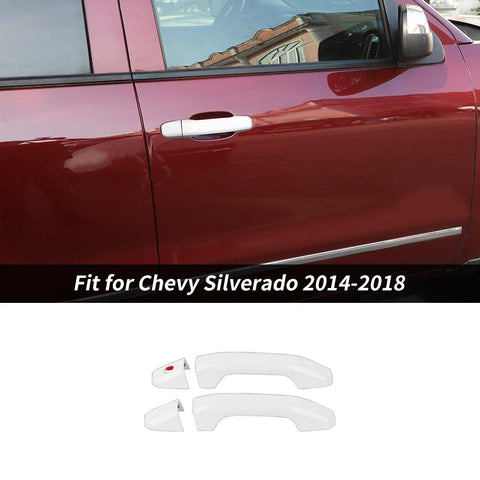 Car Exterior Door Handle Cover Trim Shell For Chevy Silverado/GMC Sierra 2014-2018 2-Door Accessories | CheroCar