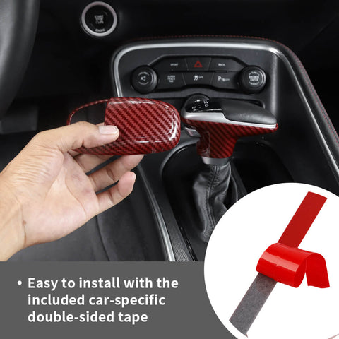 For 2015+ Dodge Challenger Interior Center Console Decor Cover Trim Kit