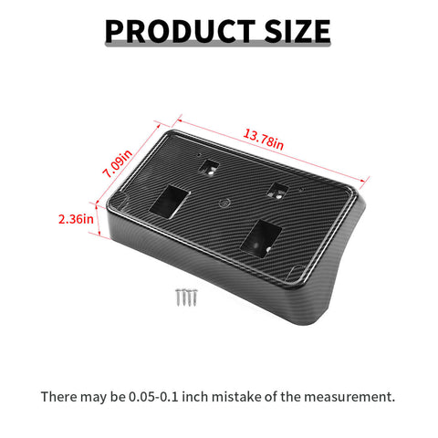 For 2010+ Dodge Challenger Front License Plate Holder Bracker Base