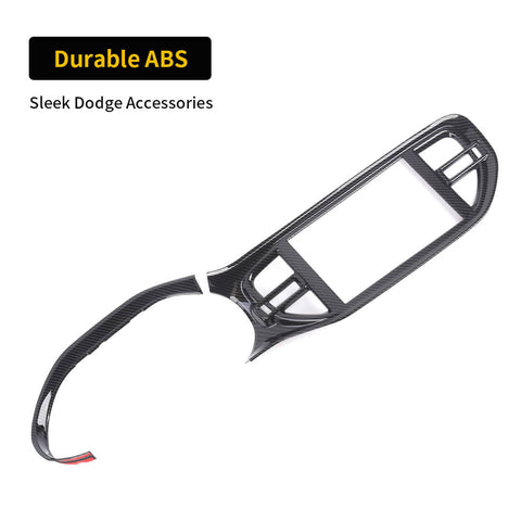 For 2022+ Dodge Durango Interior Center Console Navigation Panel Trim Cover