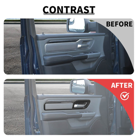 For 2018+ Dodge RAM Inner Door Handle Bowl Panel Frame Cover Trim
