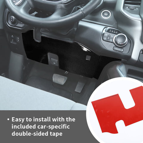 For 2018+ Dodge RAM Steering Wheel Under Anti-kick Panel Trim Cover