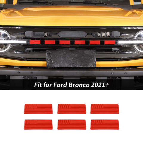 For 2021+ Ford Bronco Front Grille Letters Cover Trim