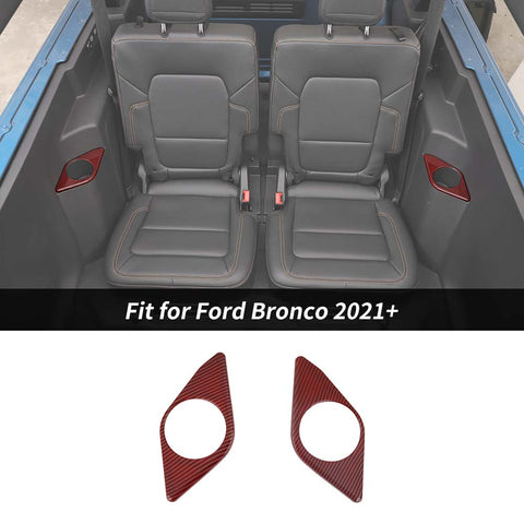 For 2021+ Ford Bronco 2-Door Rear Side Cup Holder Panel Cover Trim Bezels