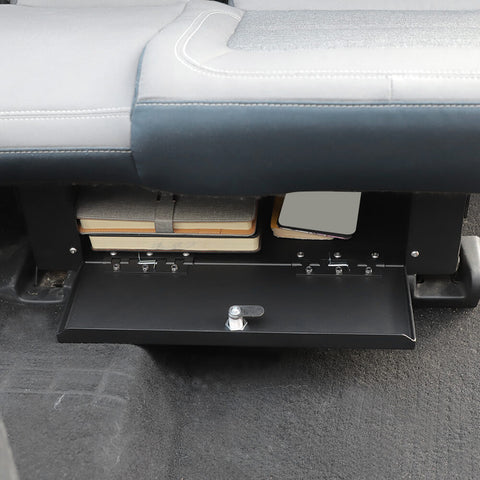 For Ford 2021+ Ford Bronco Under Rear Seat Locking Safe Storage Box