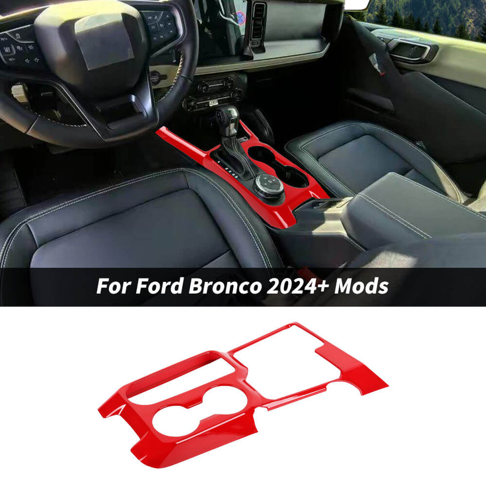 For 2024+ Ford Bronco Interior Gear Shift Panel Cover Trim B Style